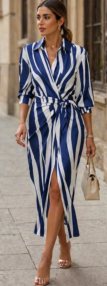Emeline New York™ | Printed Wrap Dress