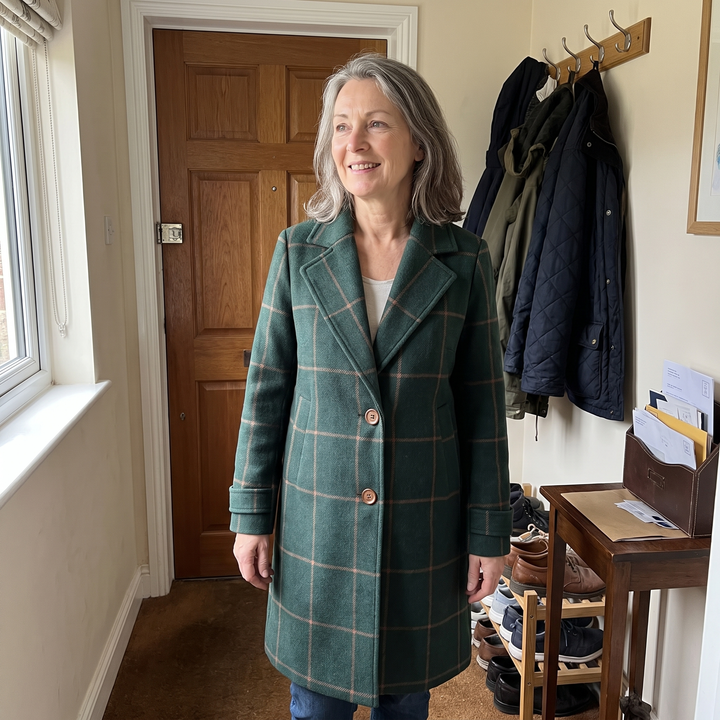Elowen Classic Checkered Coat