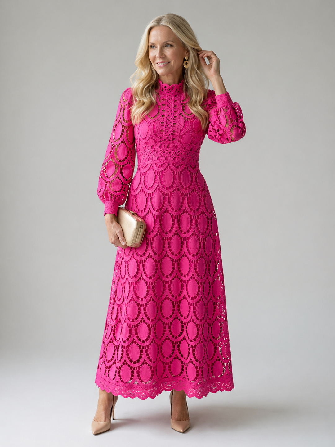 Emeline New York™ | Lace Midi Dress