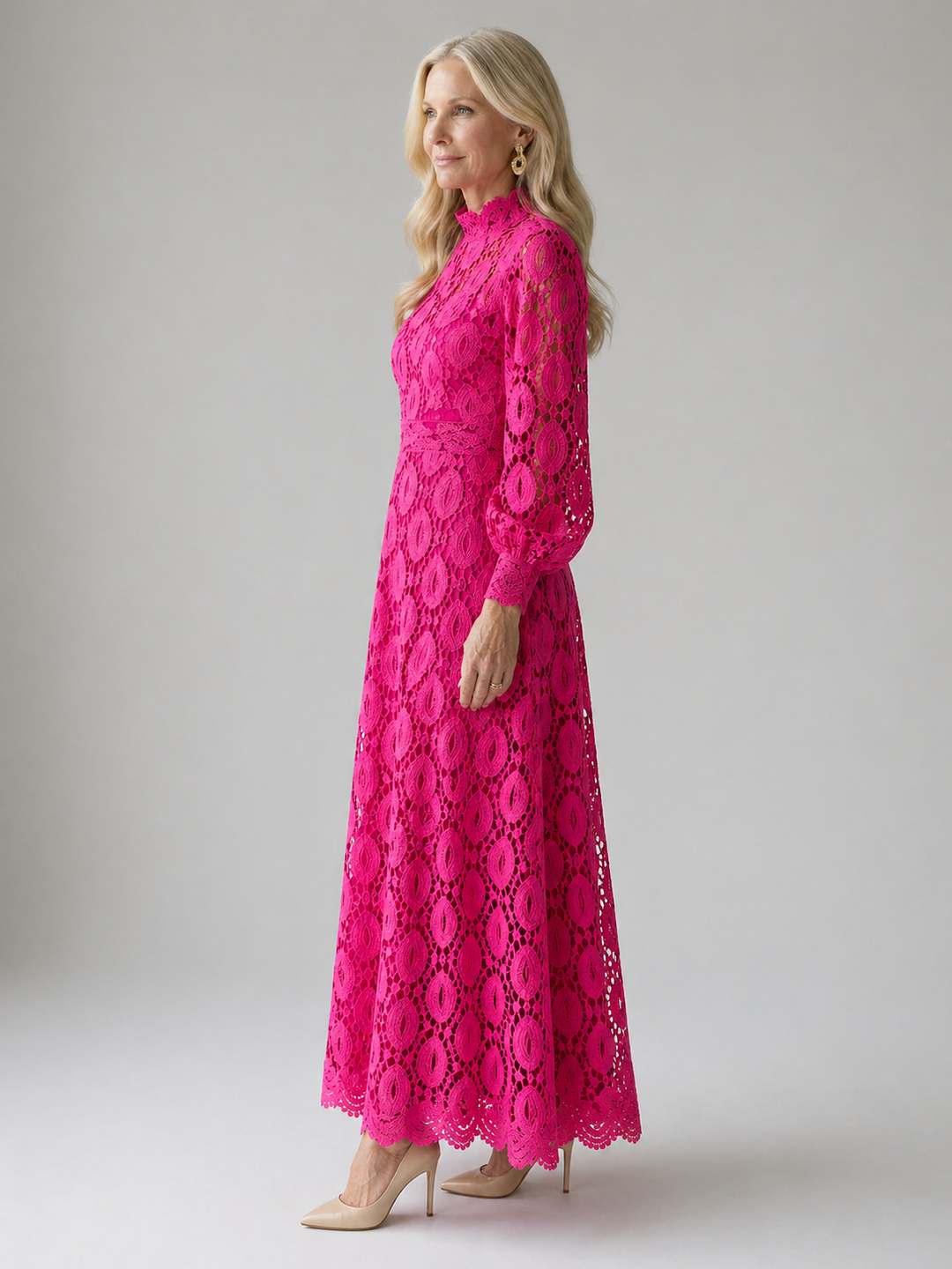 Emeline New York™ | Lace Midi Dress