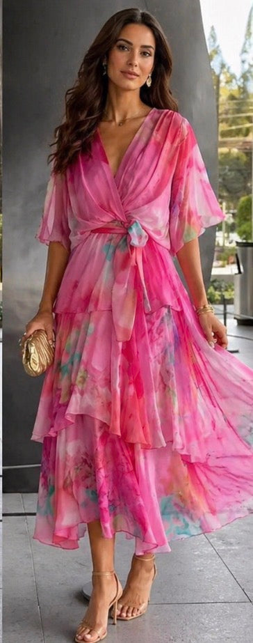 Emeline New York™ | Layered Floral Sun Dress