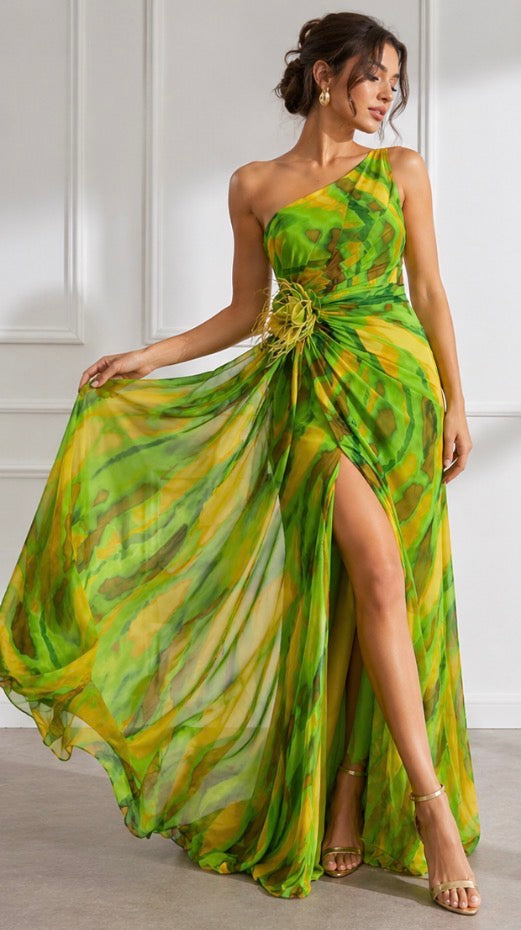 Emeline New York™ | Vibrant Draped Dress