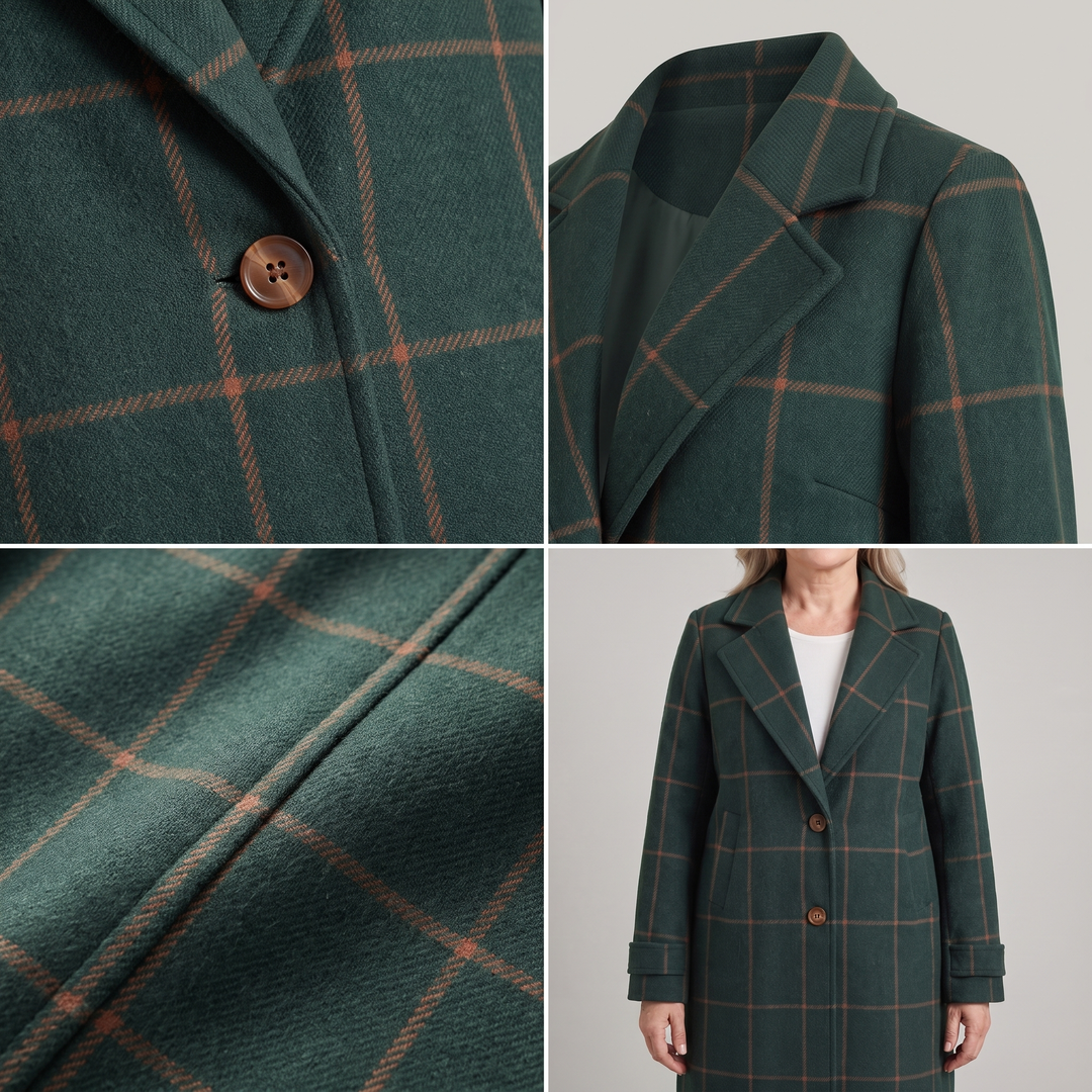 Elowen Classic Checkered Coat