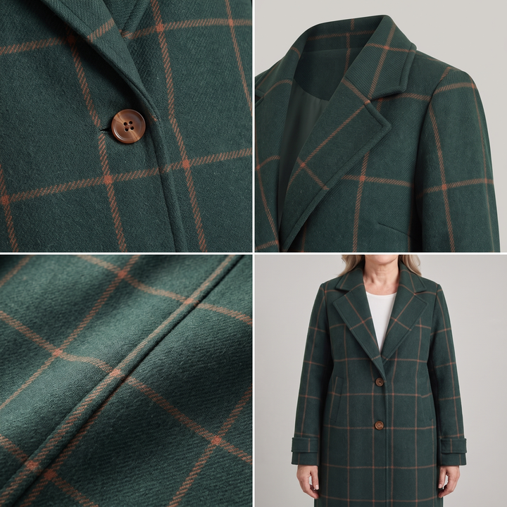 Elowen Classic Checkered Coat