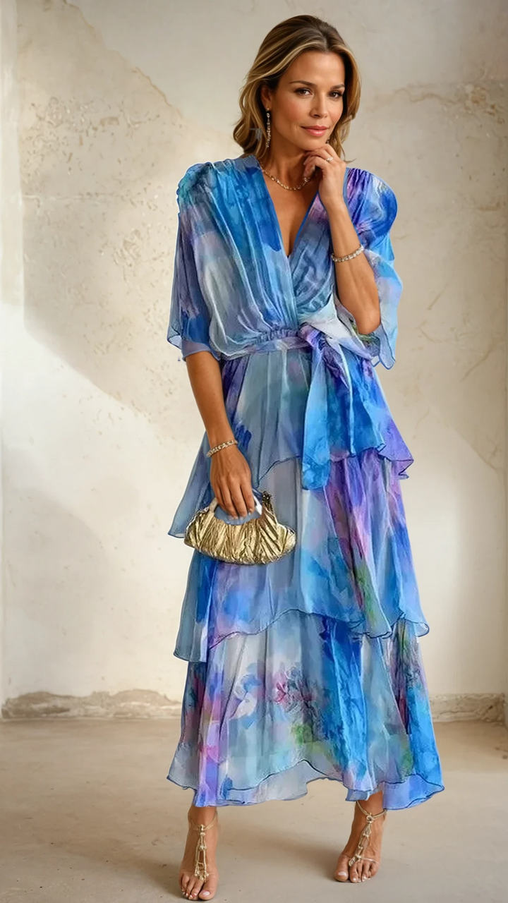 Emeline New York™ | Layered Floral Sun Dress