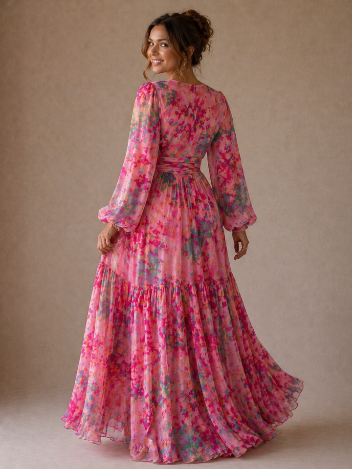 Emeline New York™ | Wrap Dress with Floral Print