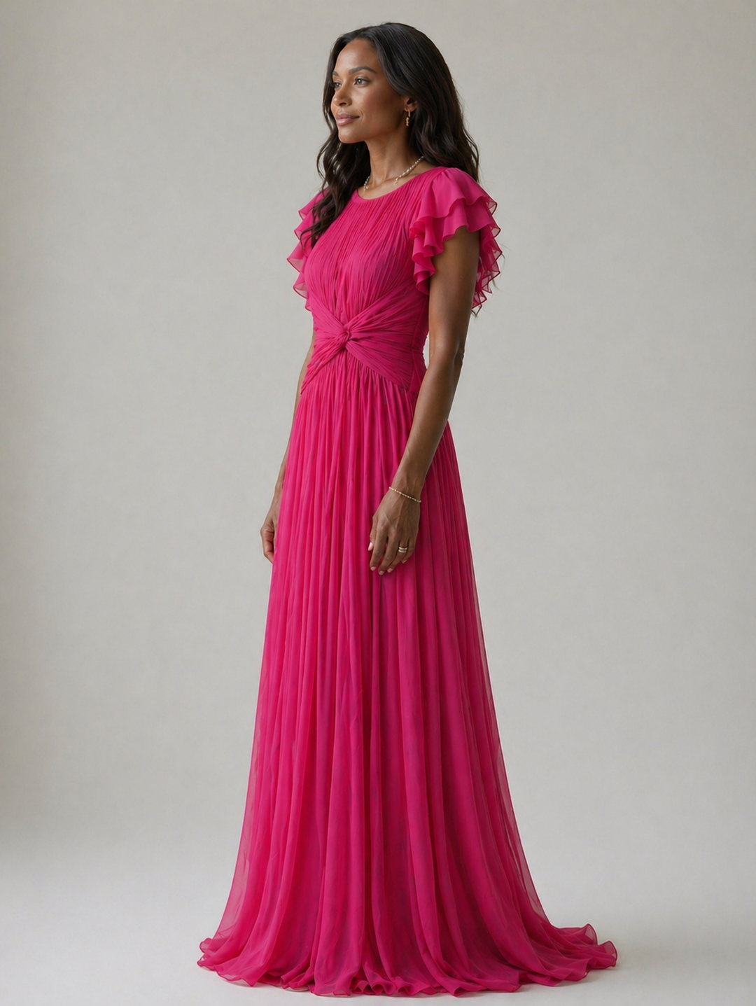 Emeline New York™ | Pleated Evening Dress