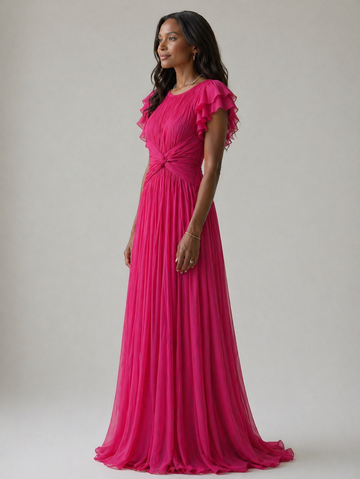 Emeline New York™ | Pleated Evening Dress