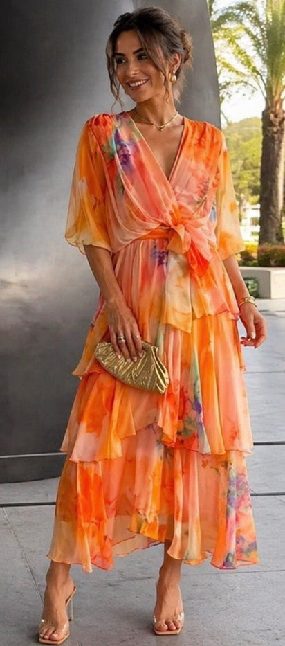 Emeline New York™ | Layered Floral Sun Dress