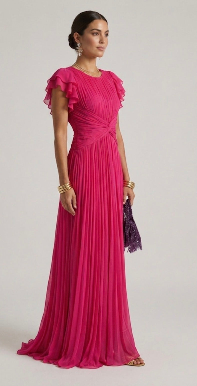 Emeline New York™ | Pleated Evening Dress