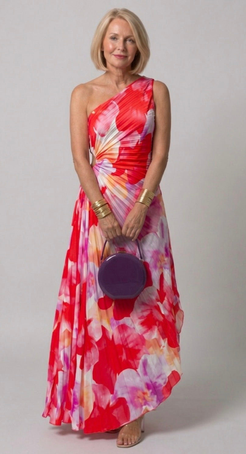 Emeline New York™ | Pleated One-Shoulder Dress