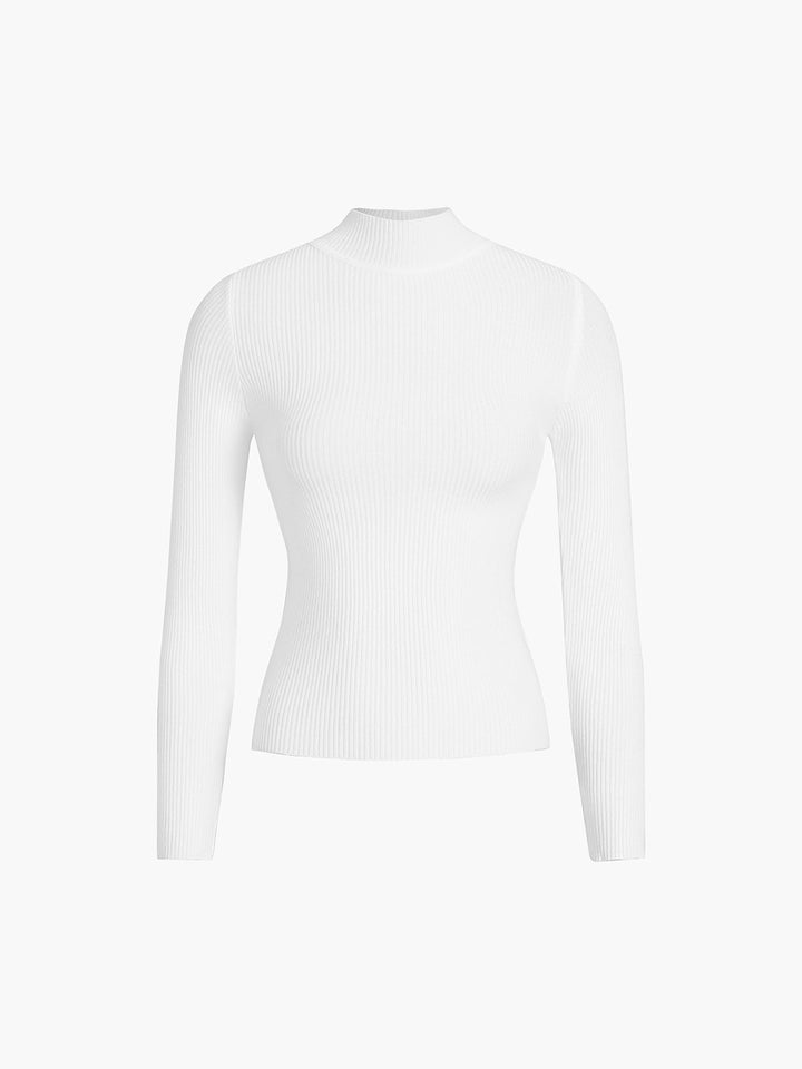 Cleo Ribbed High Neck Top