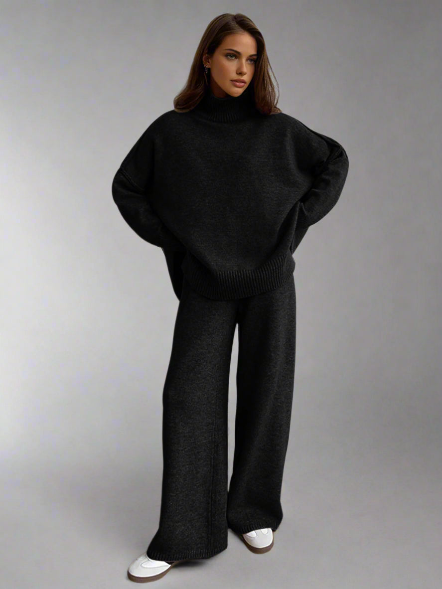 Soft Knit Turtleneck Lounge Set