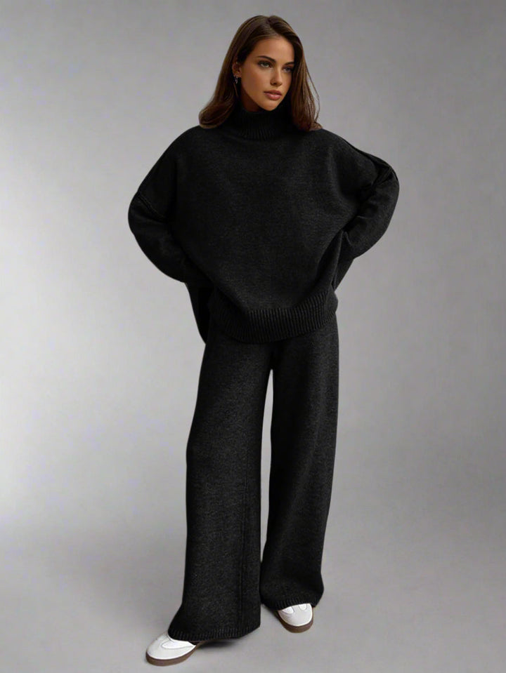 Soft Knit Turtleneck Lounge Set