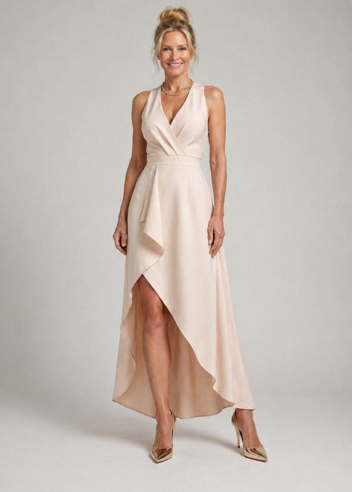 Emeline New York™ |Midi Wrap Dress with V-Neck