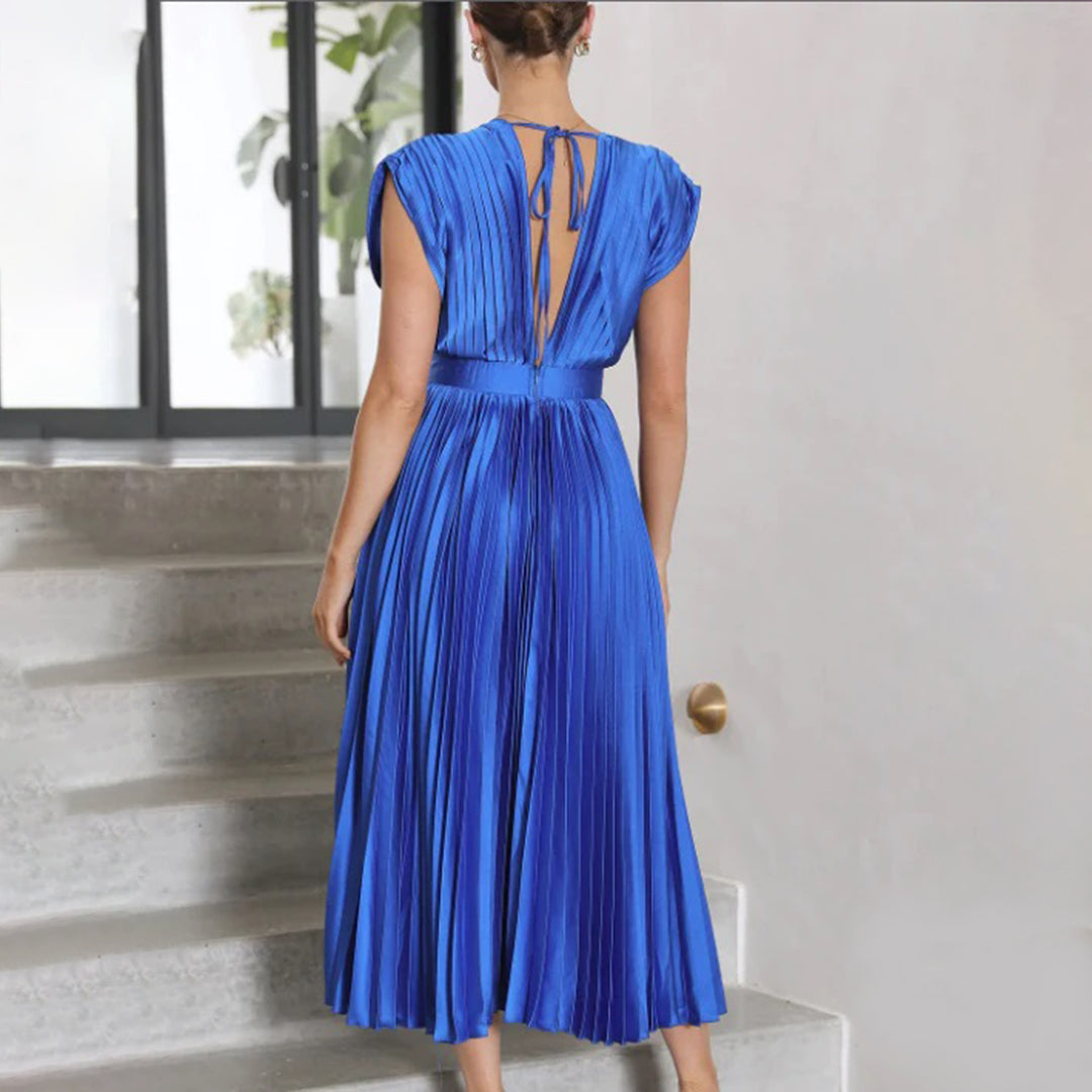 Emeline New York™ | Timeless Pleated Midi Dress