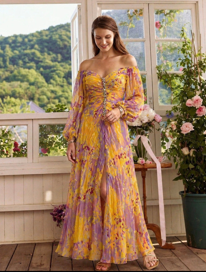 Emeline New York™ | Elegant Dress with V-Neck