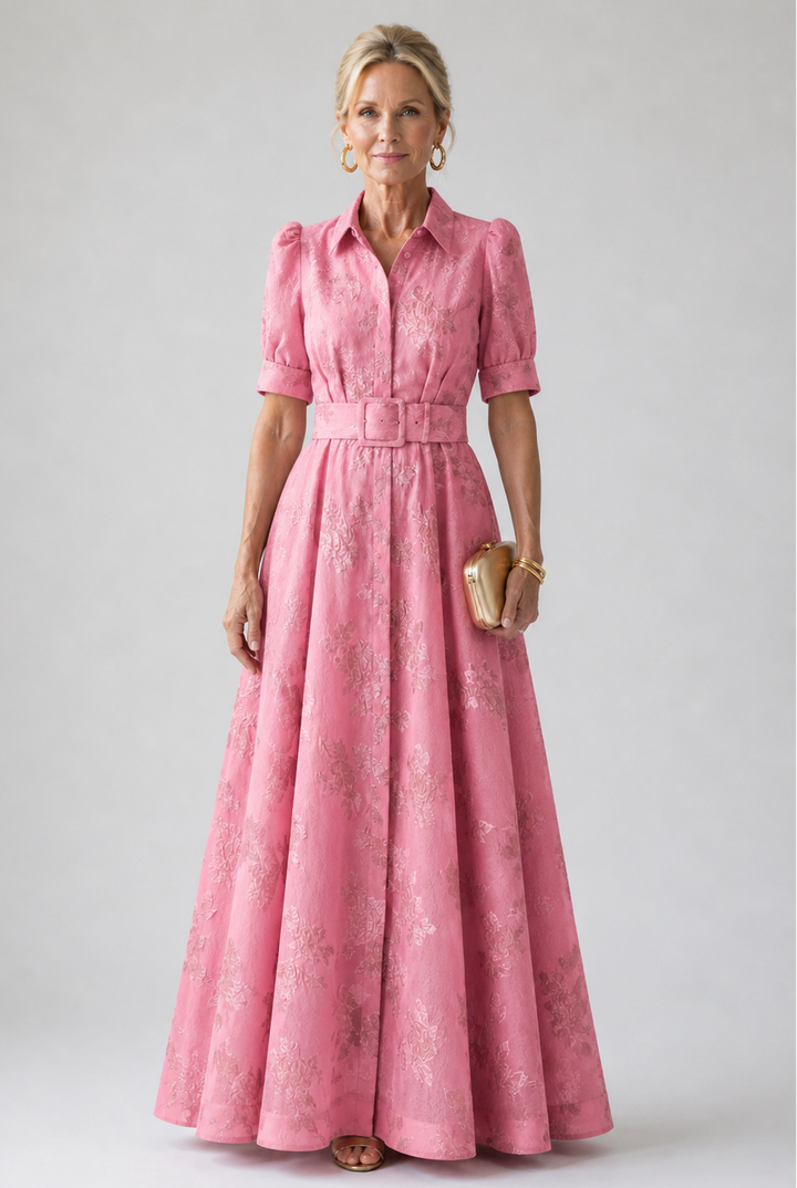 Emeline New York™ | Belted Floral Maxi Dress