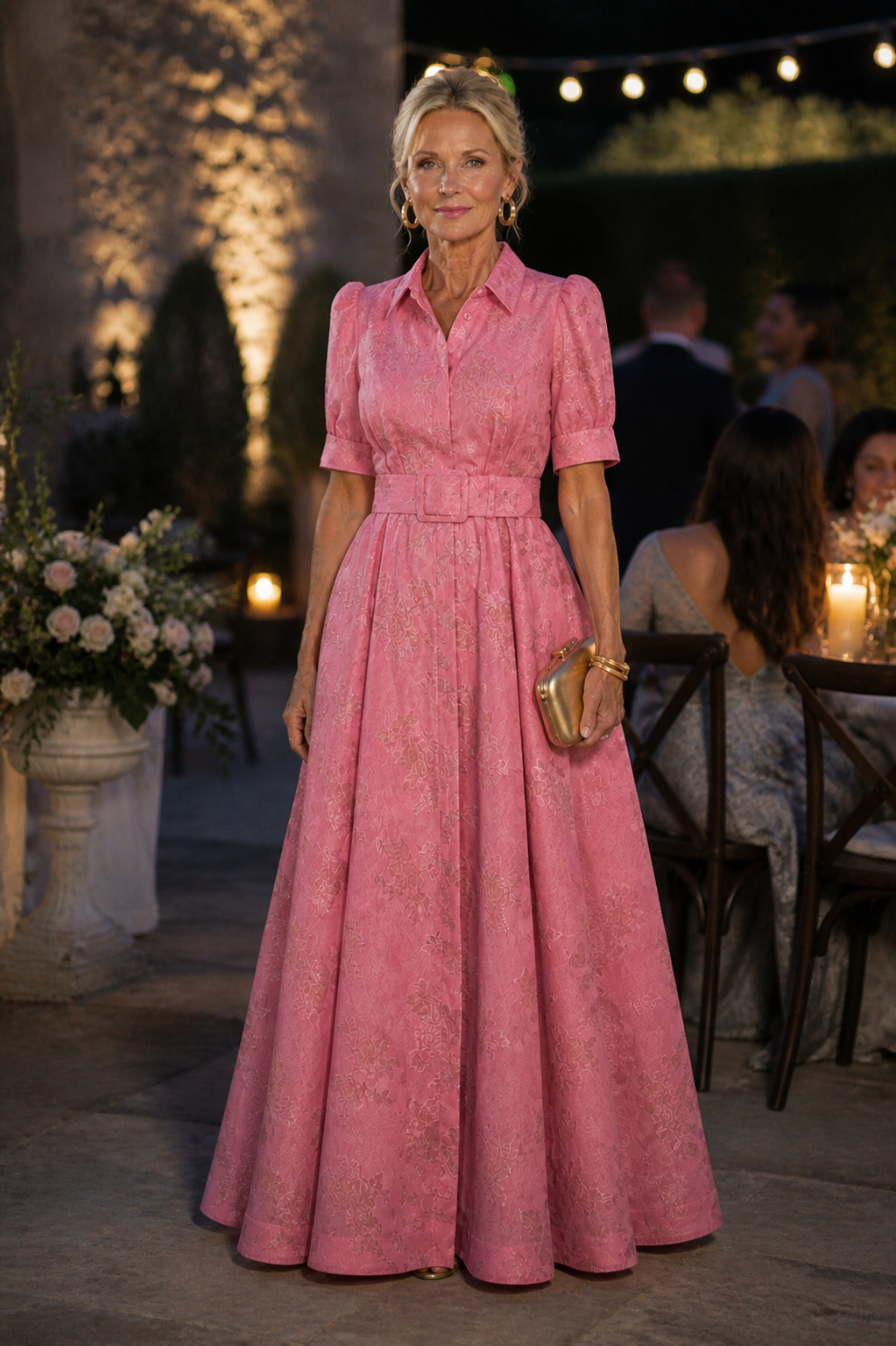 Emeline New York™ | Belted Floral Maxi Dress