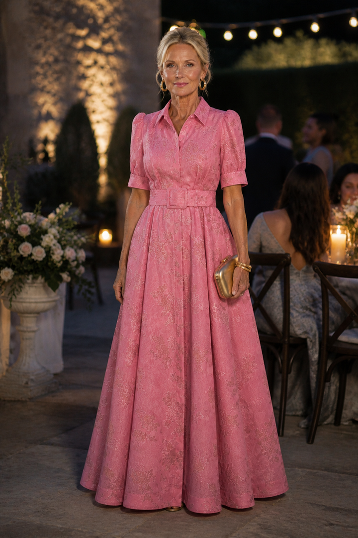 Emeline New York™ | Belted Floral Maxi Dress