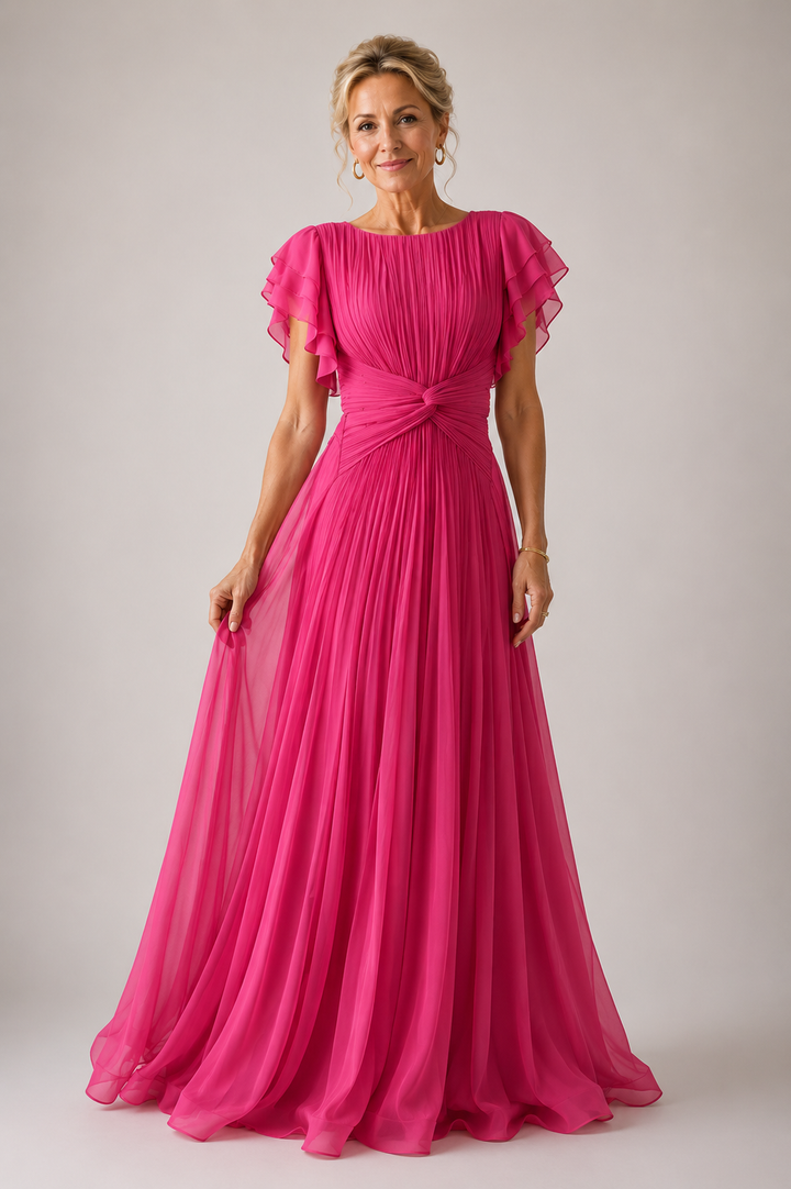 Emeline New York™ | Pleated Evening Dress
