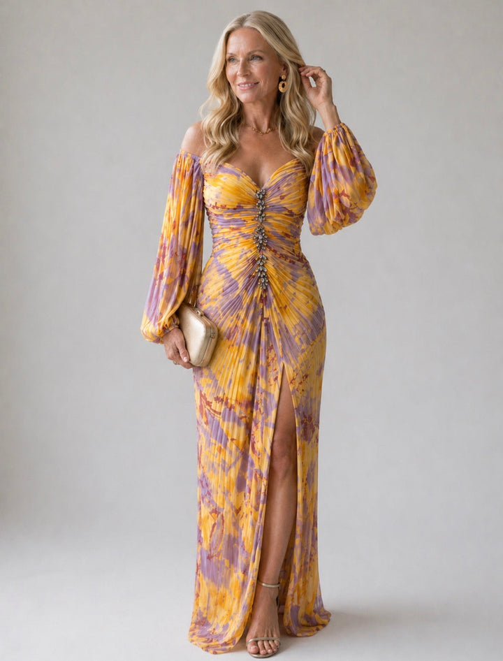 Emeline New York™ | Elegant Dress with V-Neck