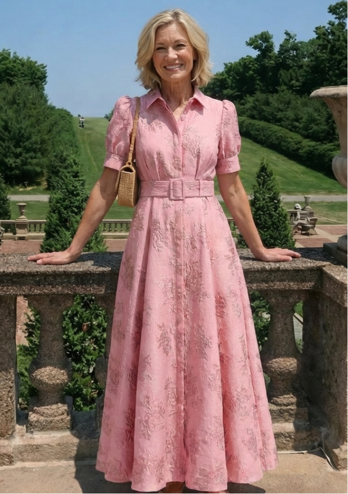 Emeline New York™ | Belted Floral Maxi Dress
