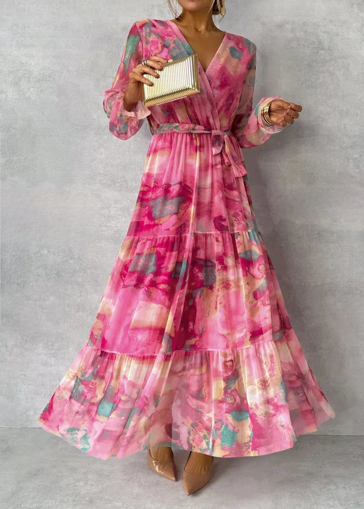 Emeline New York™ | Wrap Dress with Floral Print