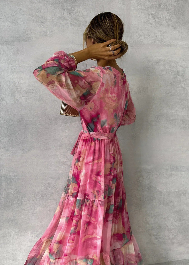 Emeline New York™ | Wrap Dress with Floral Print