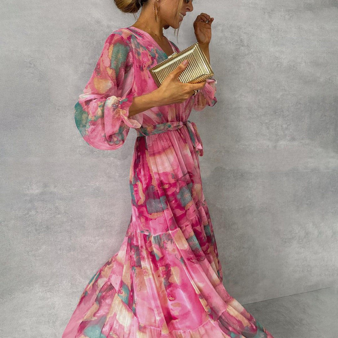 Emeline New York™ | Wrap Dress with Floral Print