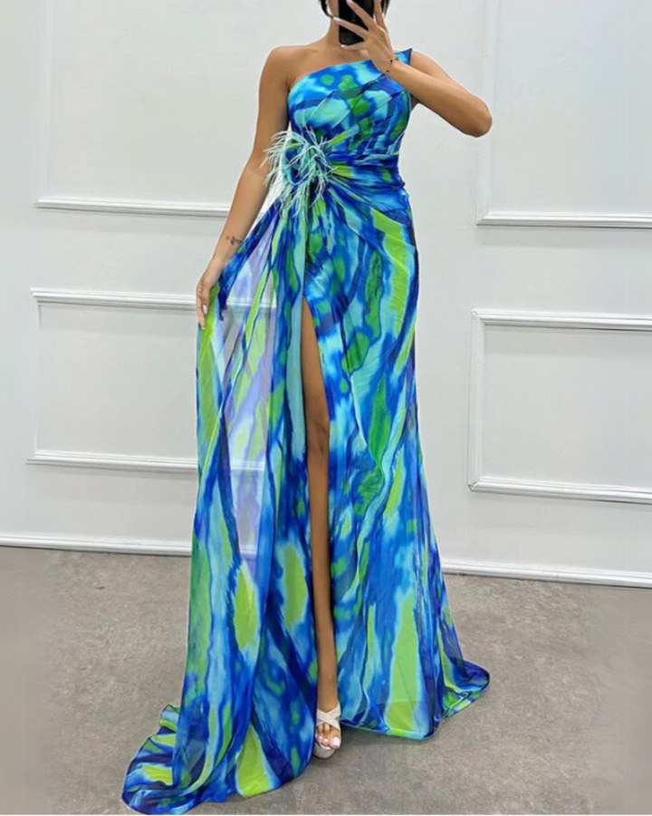 Emeline New York™ | Vibrant Draped Dress