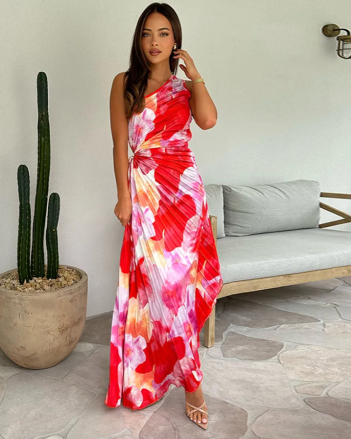 Emeline New York™ | Vibrant Tropical Evening Dress
