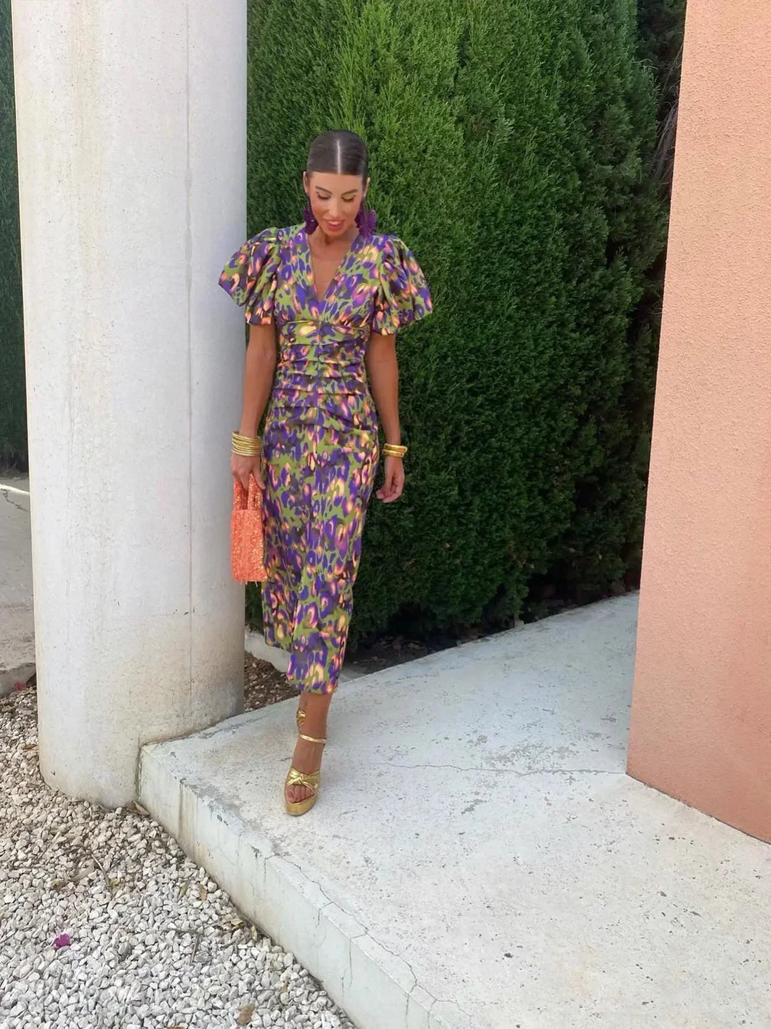 Emeline New York™ | Dress with Puff Sleeves