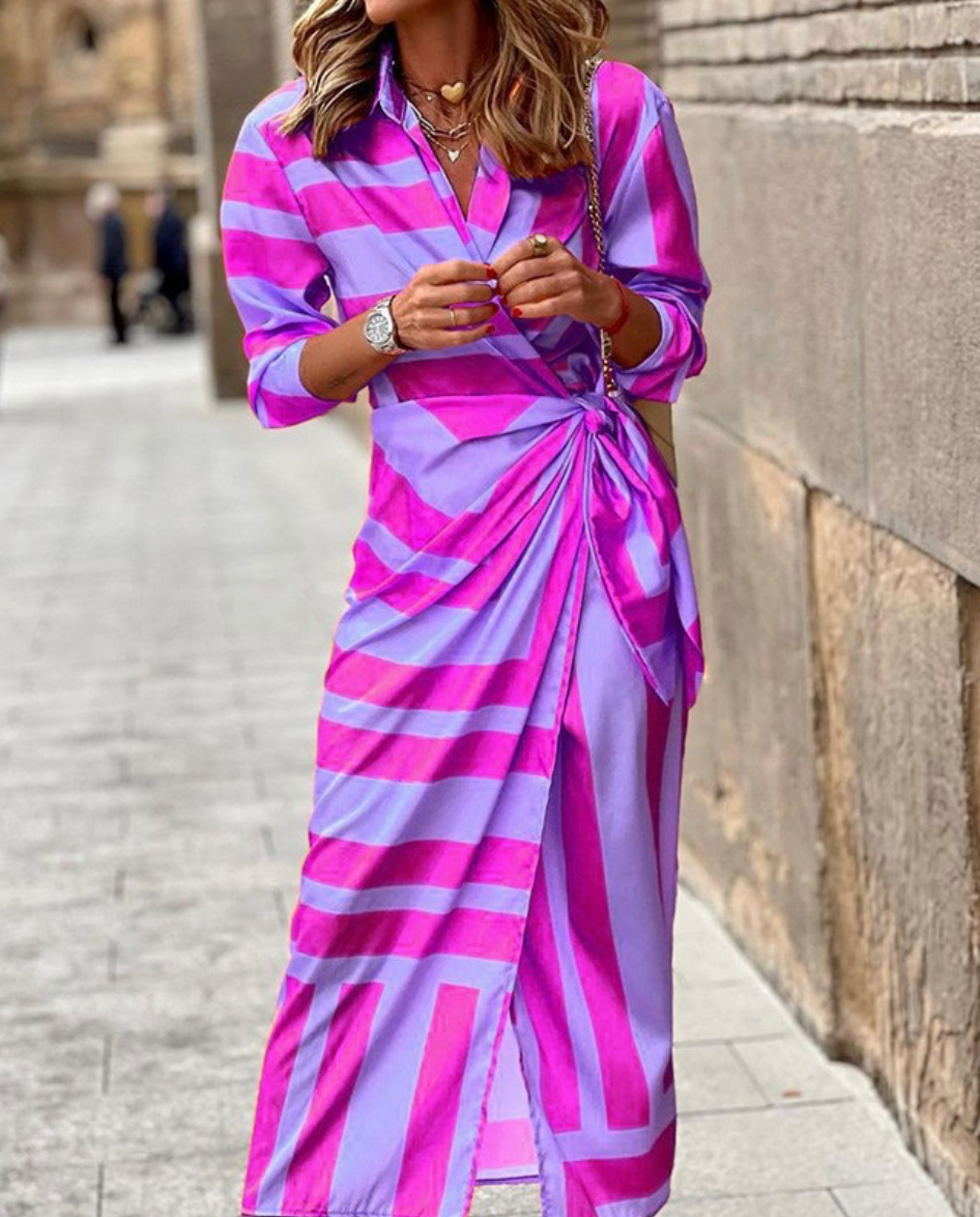 Emeline New York™ | Printed Wrap Dress