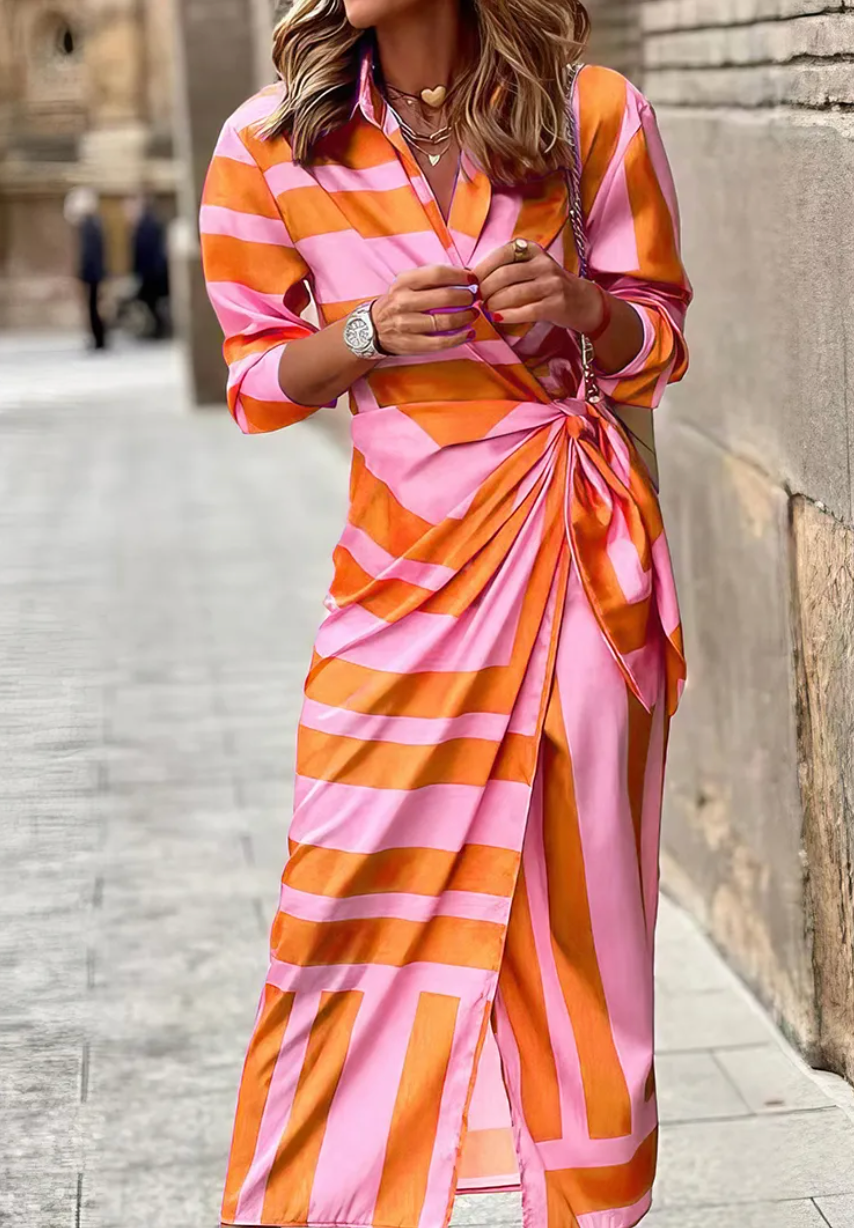 Emeline New York™ | Printed Wrap Dress