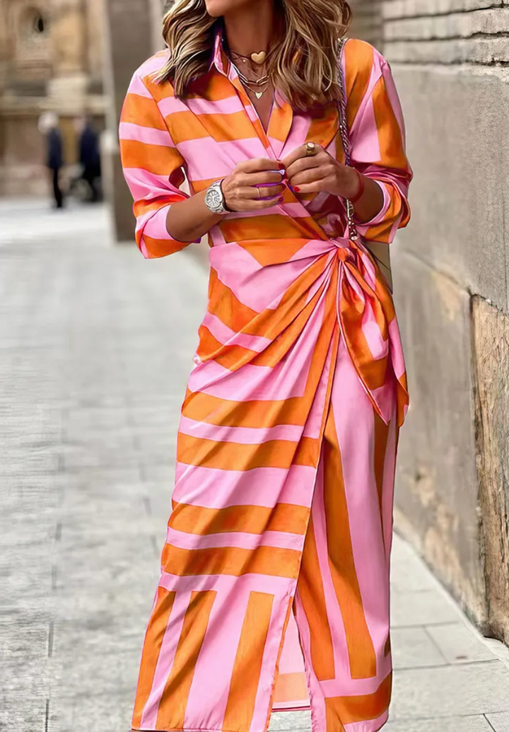 Emeline New York™ | Printed Wrap Dress