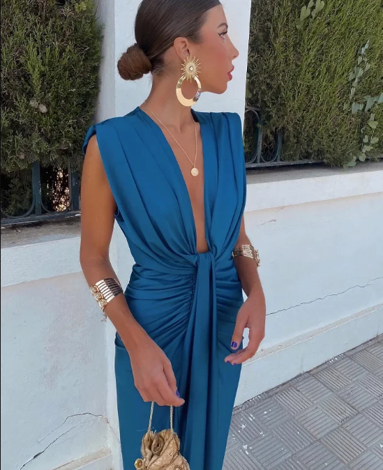 Emeline New York™ | Elegant Pleated Dress
