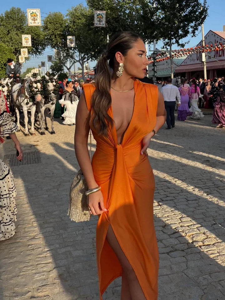 Emeline New York™ | Elegant Pleated Dress
