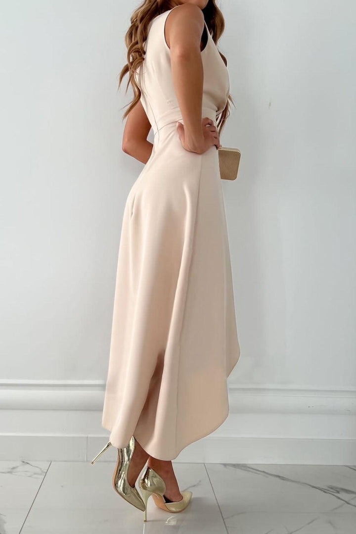 Emeline New York™ |Midi Wrap Dress with V-Neck