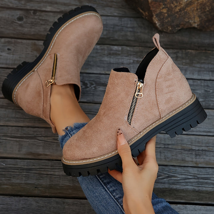 Kathleen Zip Ankle Boots